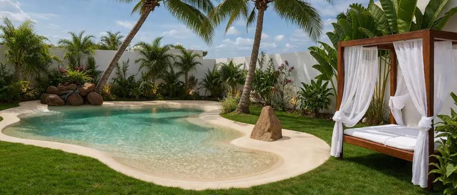 Instalación de piscinas de arena para jardín en Valencia